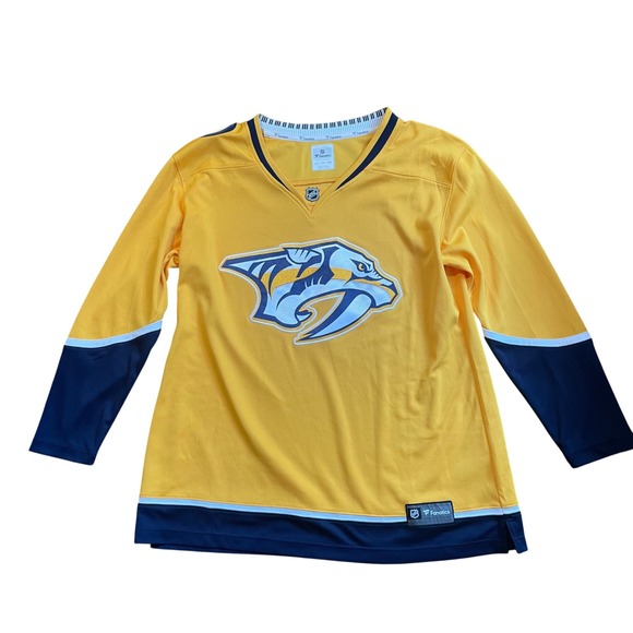 Fanatics Other - Fanatics Nashville Predators NHL Hockey Jersey Mens 2XL Gold Navy Blue